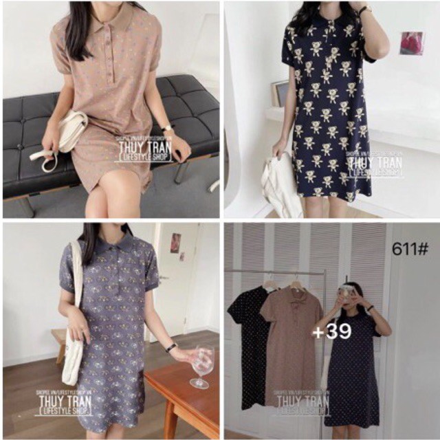 🍁Váy polo thun hoạ tiết | BigBuy360 - bigbuy360.vn