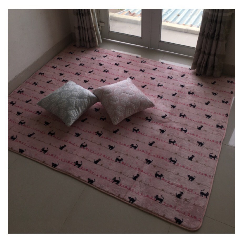 Thảm lông trải sàn cao cấp size 1m*1m6 nhiều màu họa tiết dễ thương