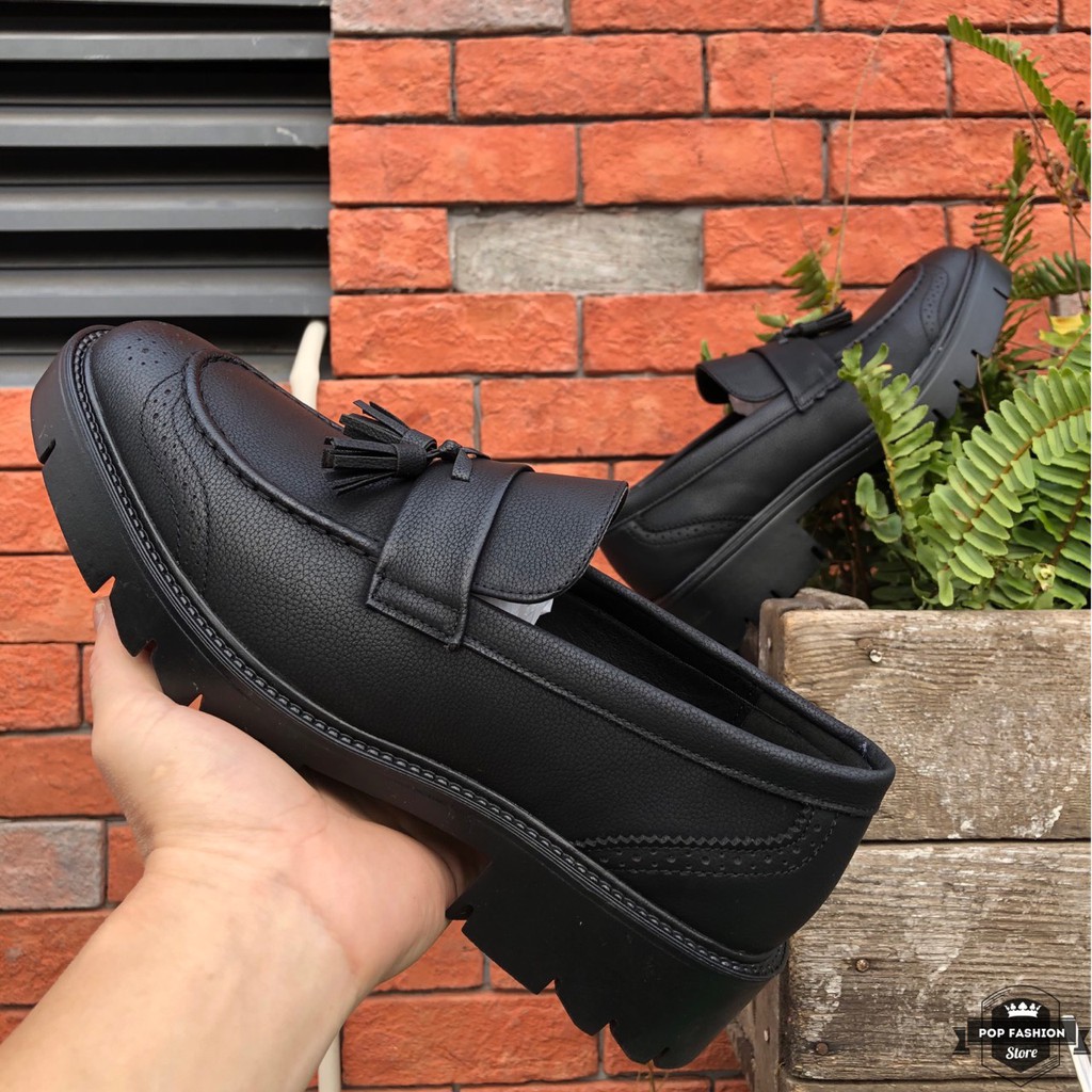 Giày lười công sở nam -  Giày lười nam đai chuông - Giày lười nam tăng chiều cao 6CM | BigBuy360 - bigbuy360.vn