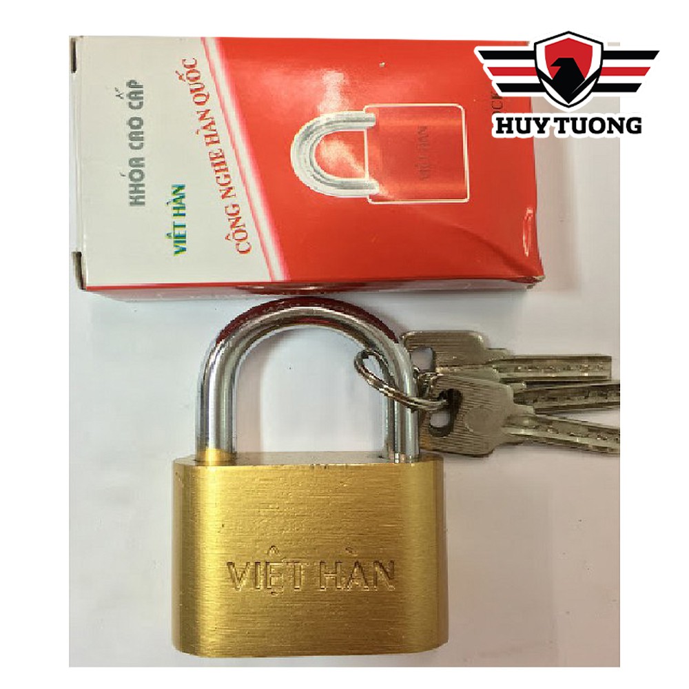 Ổ khóa tri vàng Việt Hàn ✅ FREESHIP ✅ Ổ khóa tri vàng Việt hàn thép chịu lực tốt 40mm - Huy Tưởng