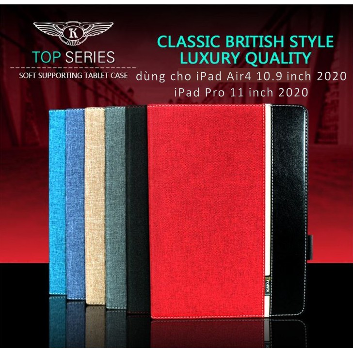 Bao da iPad Air4 Air 5 10.9 inch/ iPad Pro 11 inch 2020 Pro M1 2021, Pro M2 2022 vải Jean KAKU
