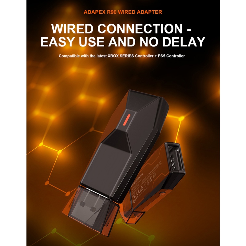 Bộ Chuyển Đổi Tay Cầm Chơi Game Có Dây WU R90 USB Cho Switch XB Series