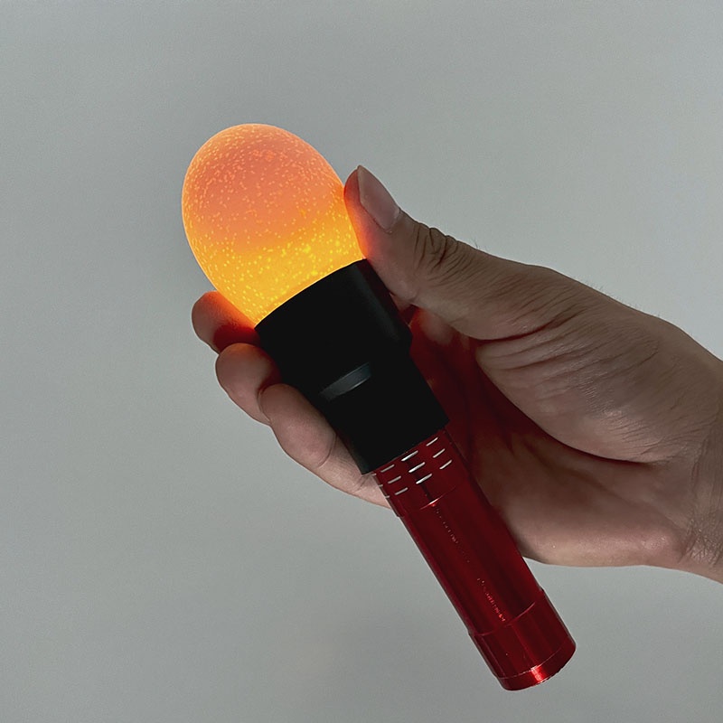Đèn pin có chụp chuyên dụng soi trứng - 9 bóng LED ánh sáng trắng an toàn cho trứng – Lắp pin tiểu