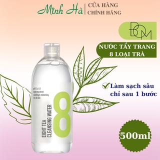 Nước tẩy trang BOM Eight Tea Cleansing Water 500ml từ 8 loại trà làm sạch sâu chỉ sau 1 bước