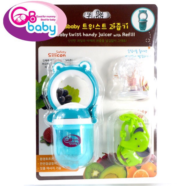 Túi Nhai ĂN DẶM Chống Hóc GB Baby Hàn Quốc 3 Giai Đoạn Cho Bé