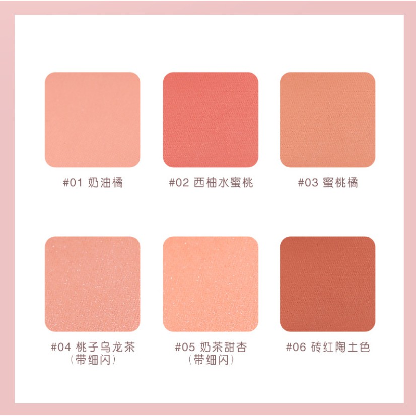 Phấn Má Hồng Lameila  Nội Địa Trung Đơn Sắc Novo Blusher Color Geometry LYYOGA A38