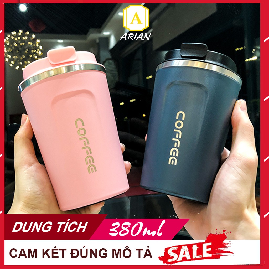 [LOẠI CHUẨN] Cốc Giữ Nhiệt Coffee Holic Dung Tích 380ml Thích Hợp Đựng Nước Cafe Giữ Nhiệt 6 Tiếng