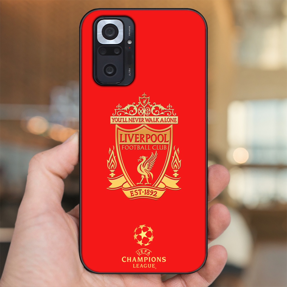 Ốp lưng Xiaomi Redmi Note 10 Pro viền đen in hình Liverpool FC