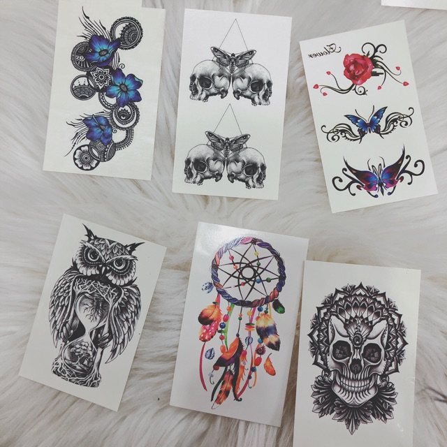 Set 16 tấm hình xăm dán giá 30k - tattoo