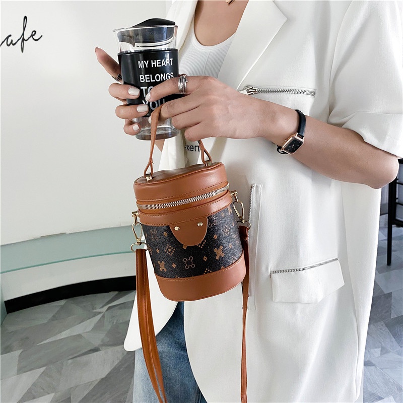 IELGY Túi Đeo Vai Dáng Xô Nhỏ Gọn Thời Trang Cho Nữ