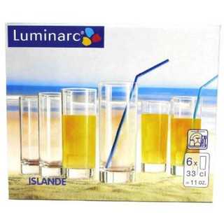 Bộ 6 ly thủy tinh cao luminarc islande 12832 330ml