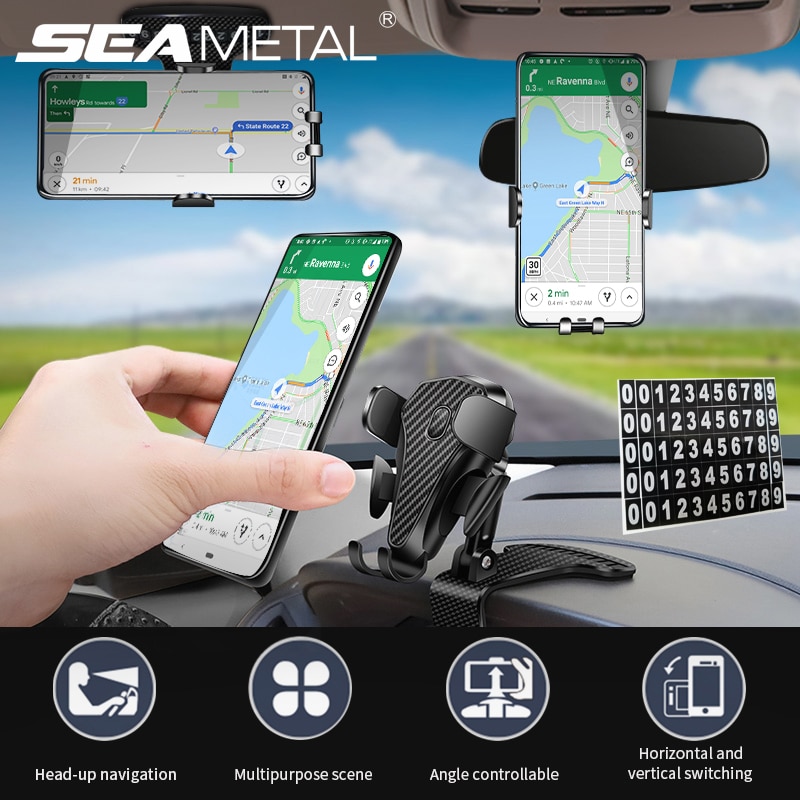 Giá đỡ điện thoại bảng điều khiển bên trong xe ô tô