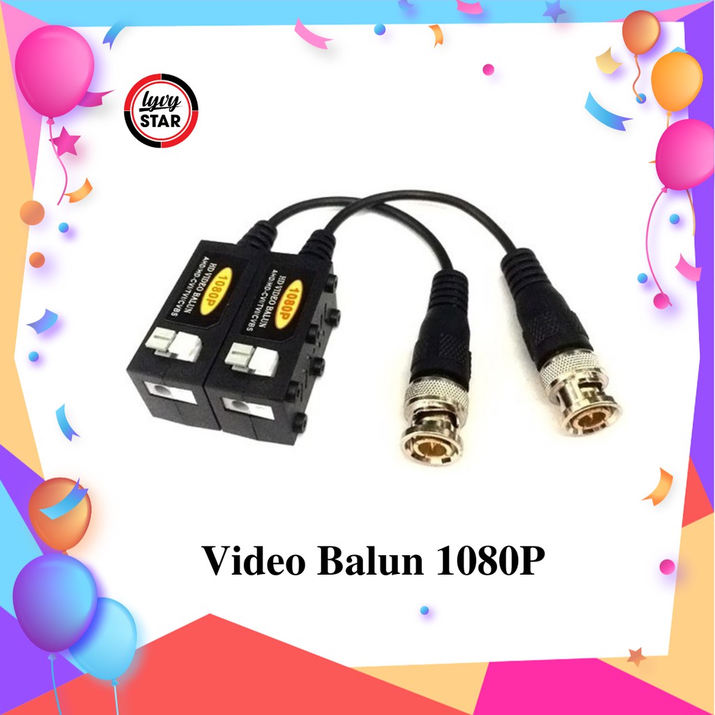 Combo 5 cặp Video Balun 1080P hỗ camera AHD/CVI/TVI khoảng cách lên tới 600m giá rẻ