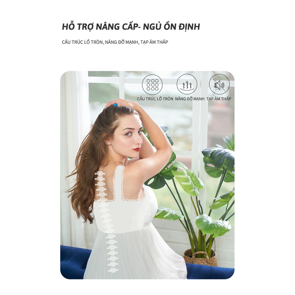 Nệm Hơi Đệm Hơi Cao Cấp Tặng 1 Bơm điện 203*152*22CM