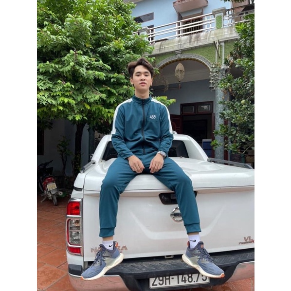 Bộ áo khoác nỉ SQUID GAME bộ quần áo trò chơi con mực hot trend