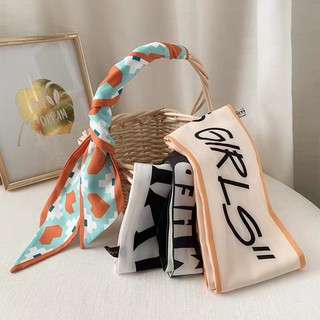 Dây lụa cột tóc buộc tóc nữ đa năng dài 88cm hoa văn cực xinh