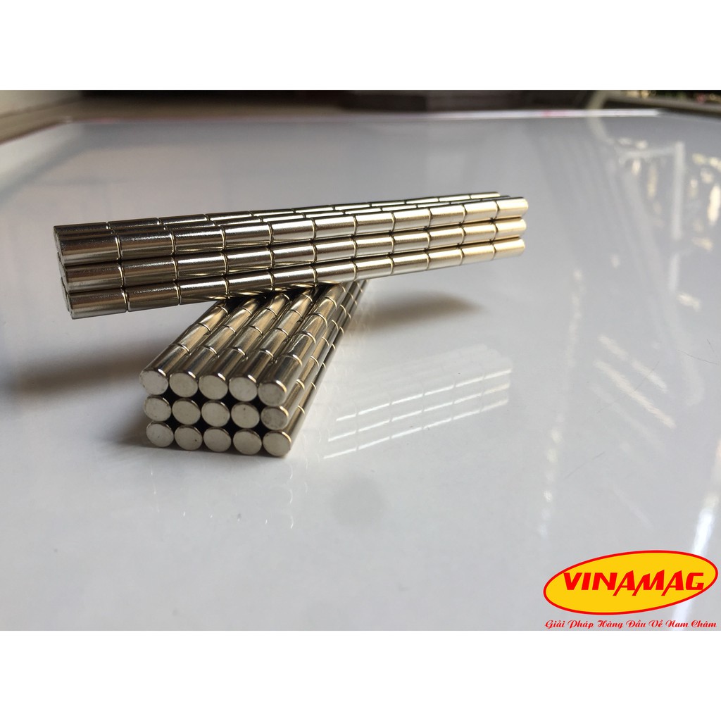 Bộ 50 Viên 5x10mm nam châm trắng đất hiếm lực từ cực mạnh, nam châm trò chơi