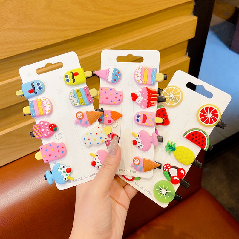 Kẹp tóc hình trái cây dễ thương phong cách Hàn Quốc cho bé gái