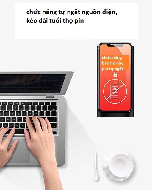 Sạ dự phòng 10.000mah hỗ trợ kết nối không dây