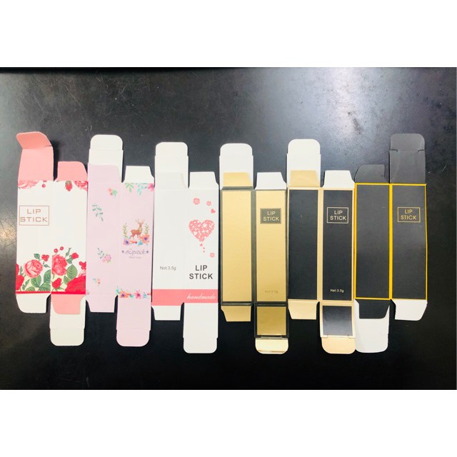 Vỏ Hộp Giấy Cán Bóng Đựng Son Môi