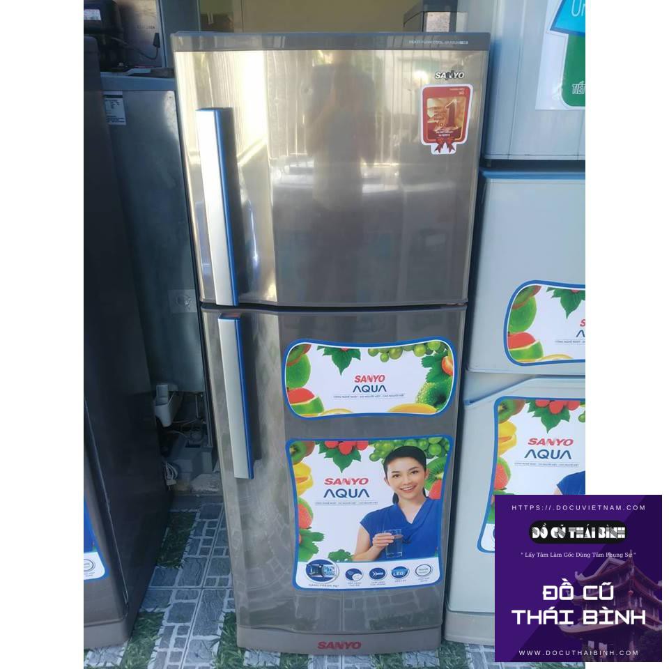 TỦ LẠNH SANYO 205L MODEL CAO CẤP ĐÃ QUA SỬ DỤNG ( Đồ Cũ Thái Bình )