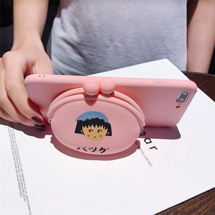 Ốp điện thoại TPU gắn ví dễ thương cho OPPO A93 F11 F9 Pro F7 F5 A92 F1S A5 A9 A53 2020 A12 Reno 3 5 Pro | BigBuy360 - bigbuy360.vn