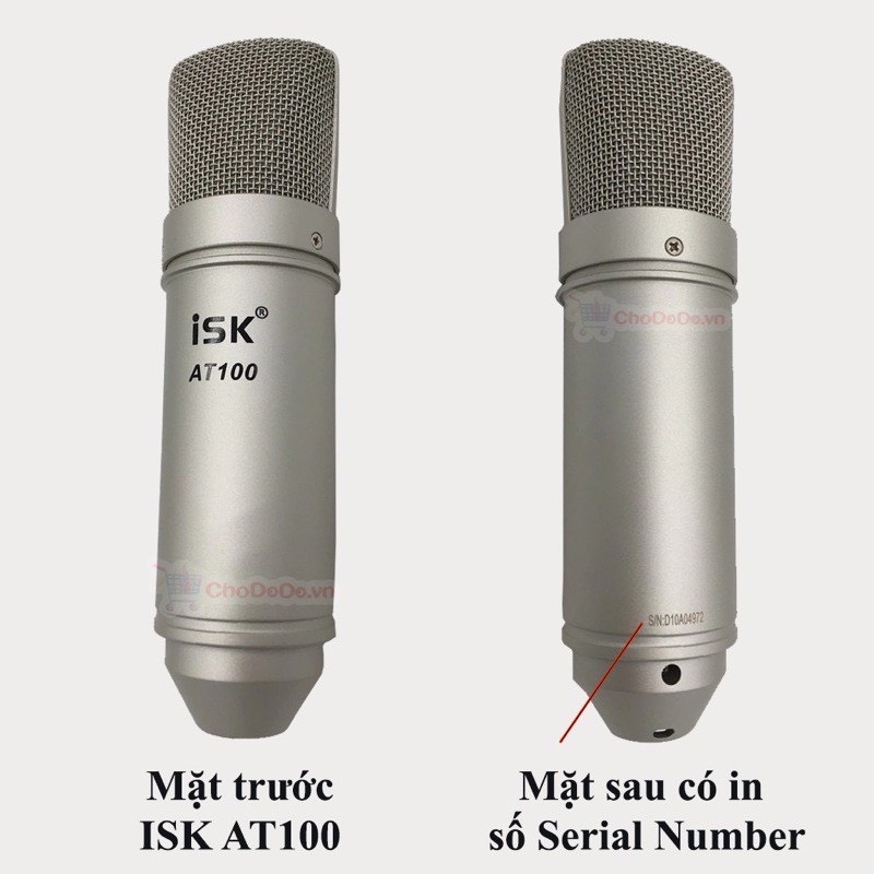 Micro thu âm livestream ISK-AT100 . Mic Thu Âm AT100 Chuyên Nghiệp. Micro thu âm ISK - AT100 cao cấp hàng loại một