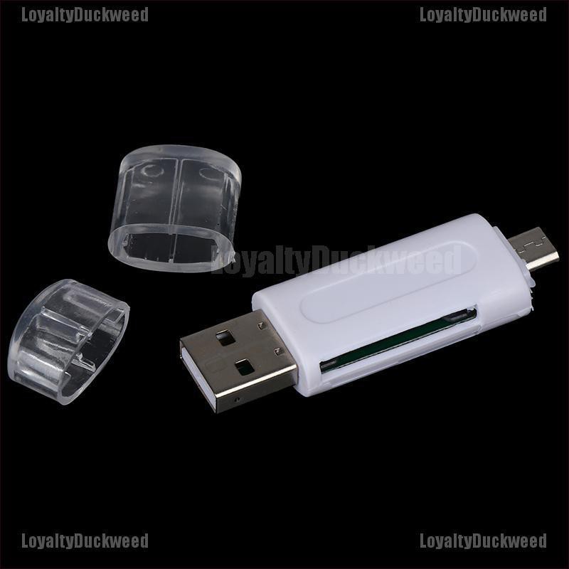 Đầu Đọc Thẻ Nhớ Usb 2.0 Otg Đa Năng Cho Điện Thoại Di Động Tf T-Flash