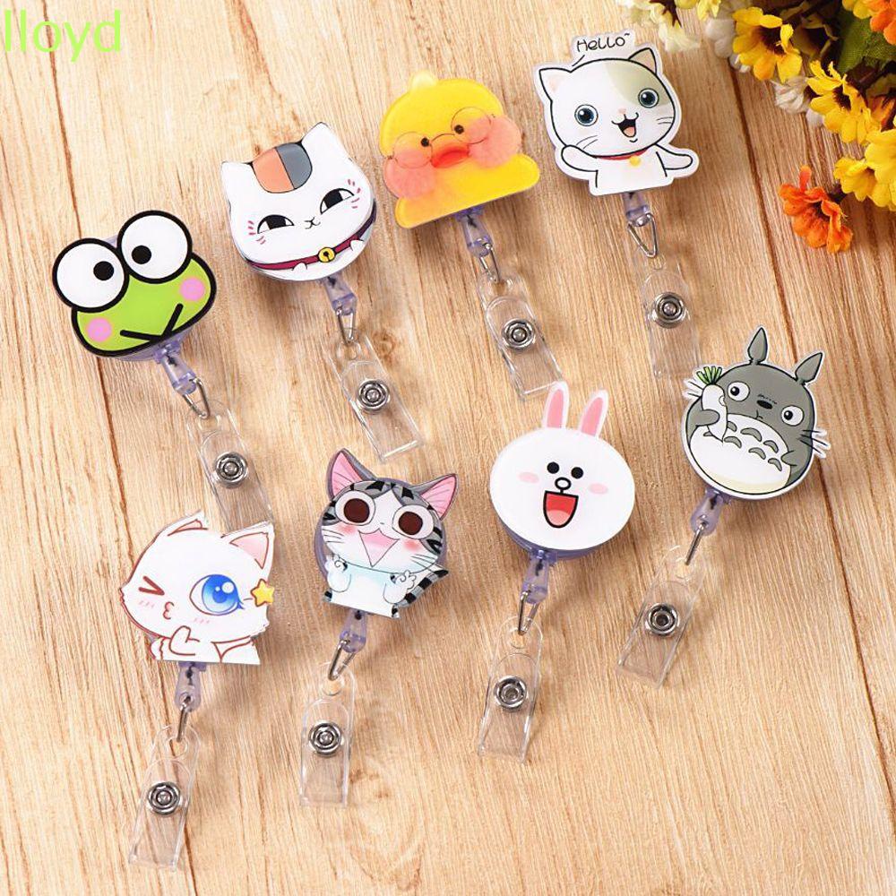 Kẹp Giữ Thẻ ID Gắn Huy Hiệu Có Thể Thu Gọn Kiểu Dáng Dễ Thương Dành Cho Học Sinh / Y Tá / Y Tá