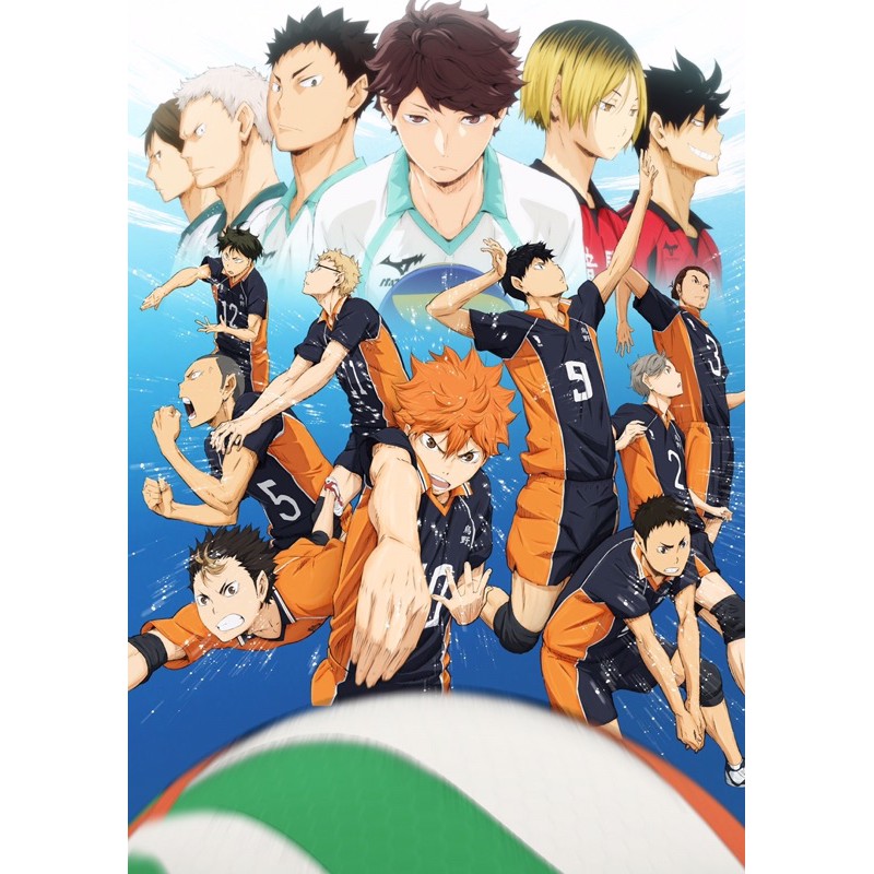 poster anime haikyuu 3-5 ảnh 20x30cm có đe can bóc dán