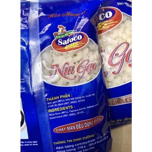 Nui gạo hình tôm khô Safoco 500g