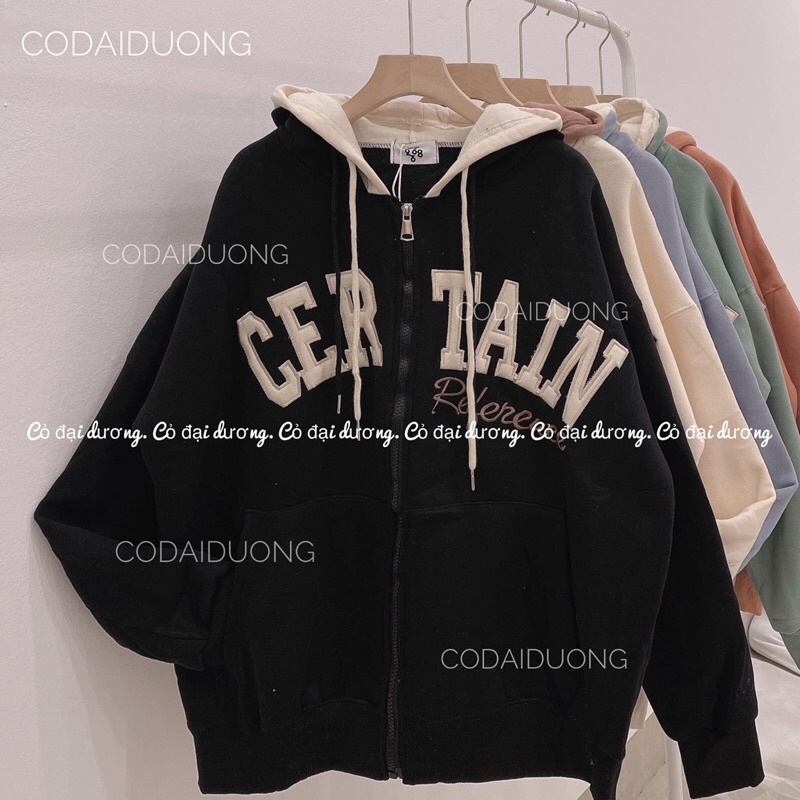 áo khoác nỉ CERTAIN kéo khoá | BigBuy360 - bigbuy360.vn