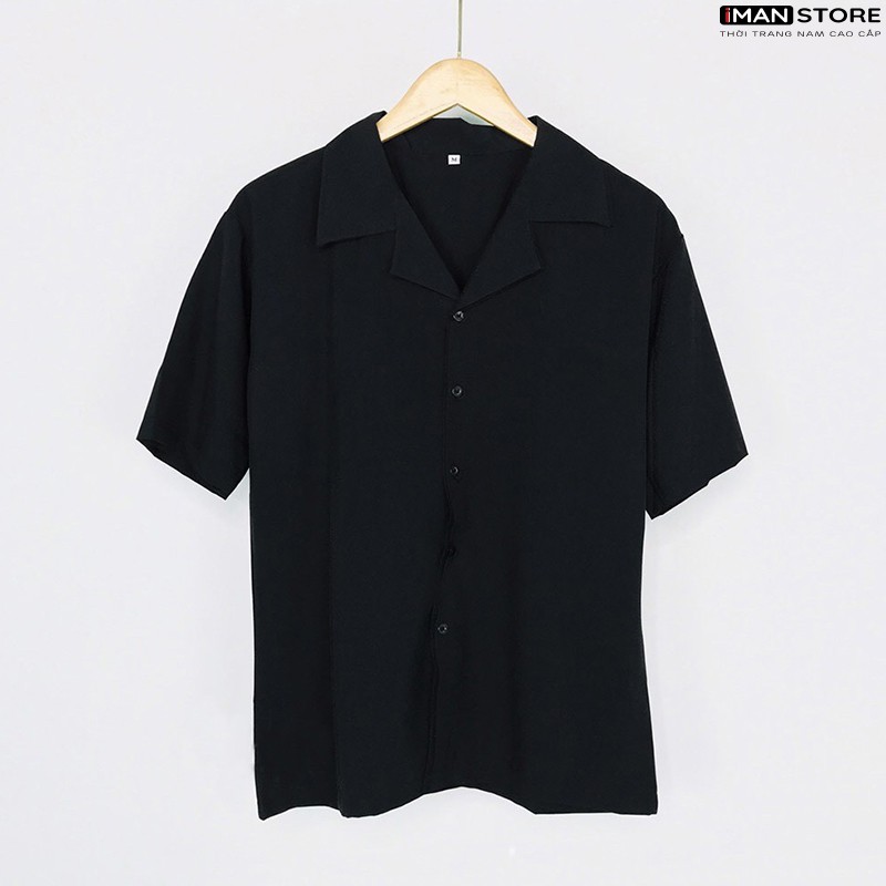 Áo Sơ Mi Cổ Vest Ngắn Tay Nam Nữ, Áo Sơ Mi Kiểu Thời Trang Hàn Quốc Vải Lụa Mền Mịn Thoáng Mát [NEW FASHION] | BigBuy360 - bigbuy360.vn