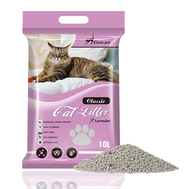 Cát vệ sinh cho mèo cát CLASSIC CAT LITTER túi 10l khử mùi vón cực tốt