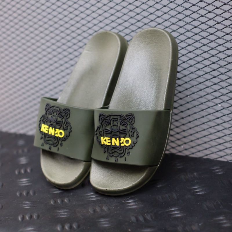 Giày Sandal Kenzo Paris Olive Màu Xanh Lá Trẻ Trung Năng Động