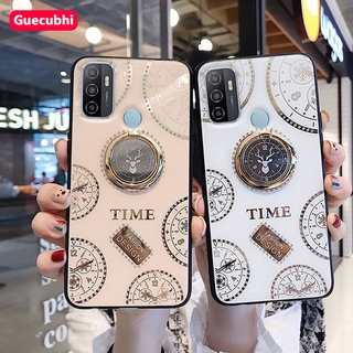 Điện thoại cae Oppo A53 Giá đỡ nhẫn từ tính Vỏ đồng hồ sang trọng 2020