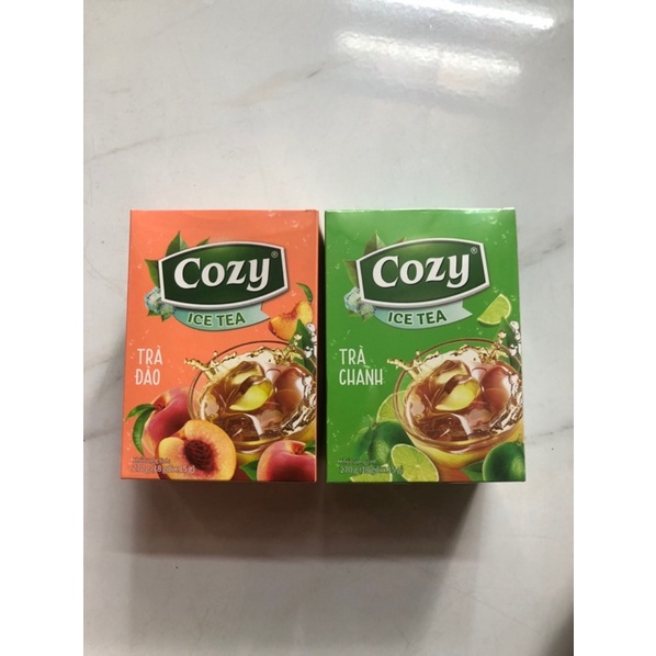 Trà Cozy Ice Tea Hương Đào Hòa Tan Hộp 270g (18gói x 15g)