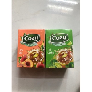 Trà Cozy Ice Tea Hương Đào/ chanh Hòa Tan Hộp 270g (18gói x 15g)