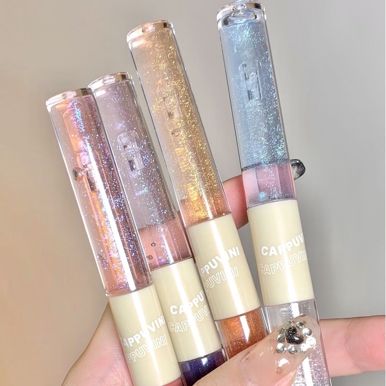 [Hàng mới về]Son kem tint lì Cappuvini sắc tố cao lâu trôi 2 đầu 2 trong 1