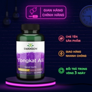 Tăng cường sinh lý nam bổ thận tráng dương swanson tongkat ali 120 viên