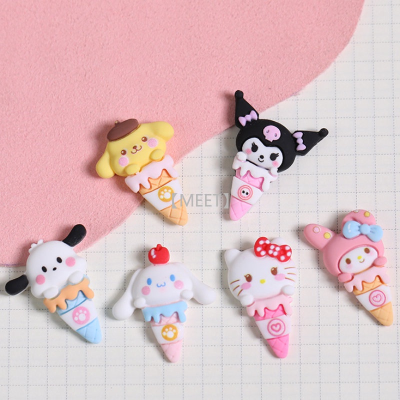 1 Túi Kem Sanrio Hoạt Hình Bằng Nhựa Resin DIY
