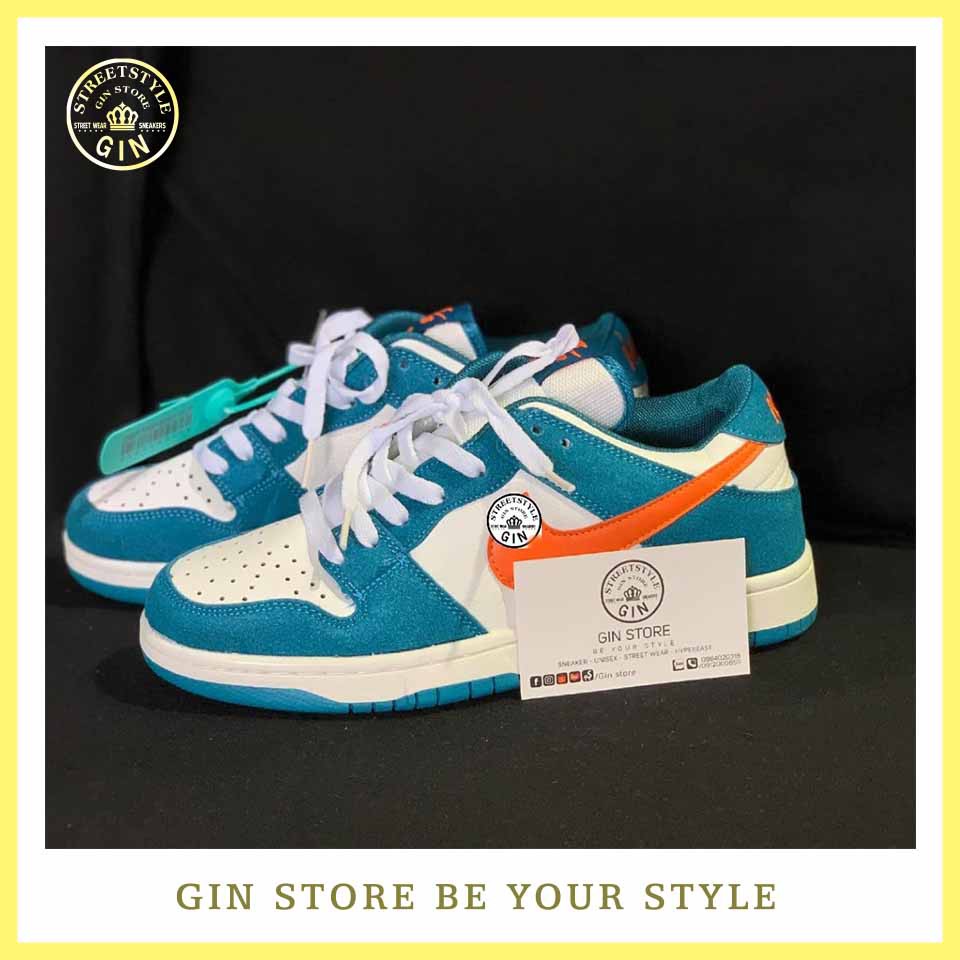 Giày Sneakers SB Cổ thấp Xanh - Giày Thể Thao Phong cách Unisex - Gin Store ( gin store v)