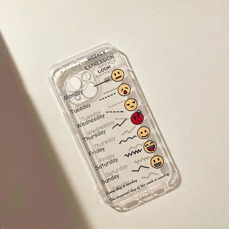 (SIÊU RẺ) Ốp lưng iphone trong weekly dễ thương 7plus/8/8plus/x/xr/xs/11/12/13/pro/max/plus/promax