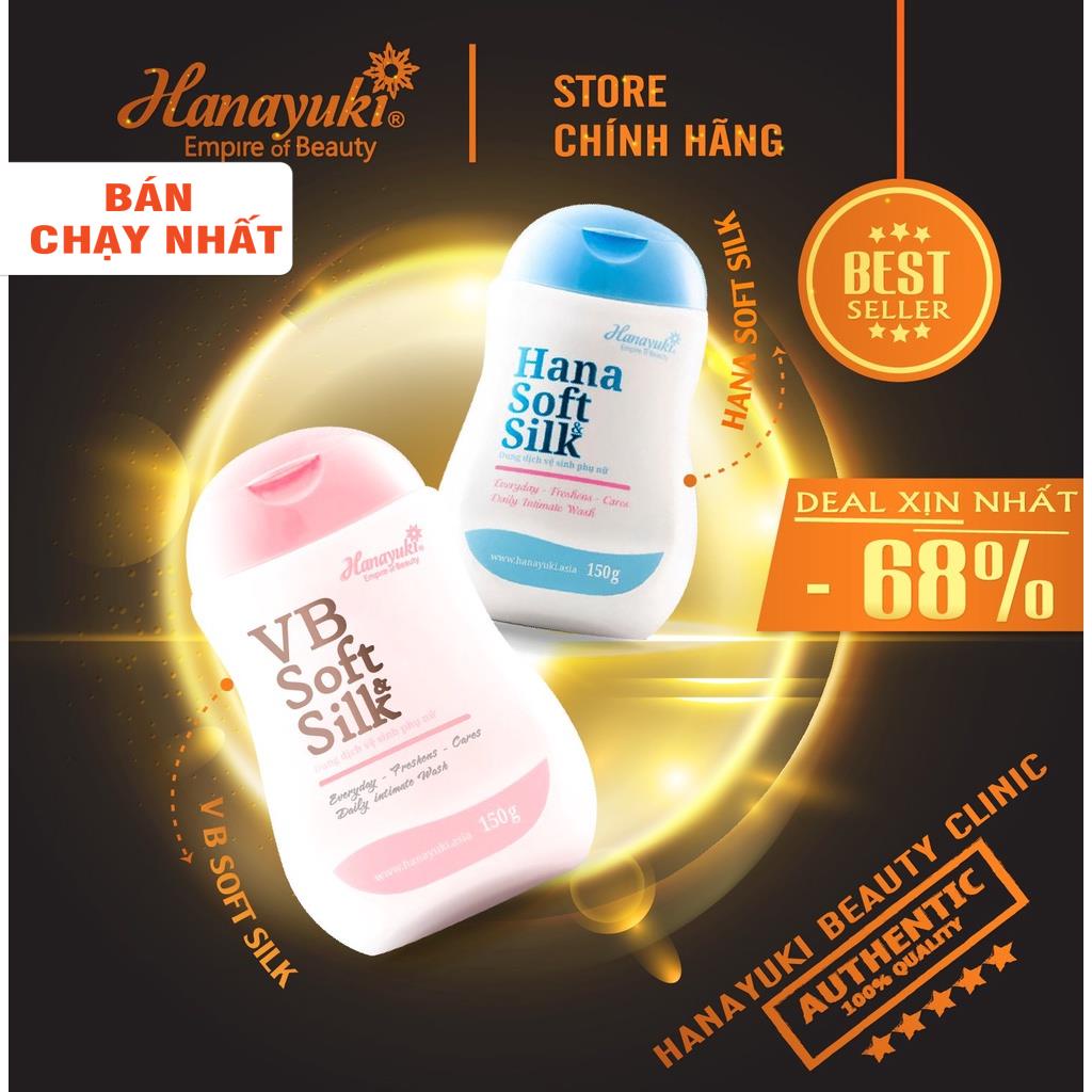 Giá sỉ- dung dịch vệ sinh phụ nữ hana soft silk hanayuki- chính hãng 100% - ảnh sản phẩm 1