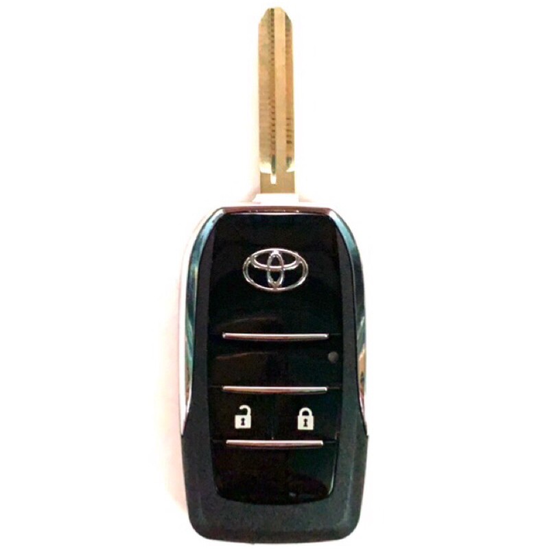 Vỏ chìa khoá độ gập TOYOTA 2 nút  xe Innova, Fortuner, Vios, Yaris, Corolla, Altis, Camry...