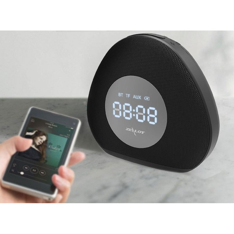 Loa Bluetooth Kiêm Đồng Hồ Báo Thức Zealot S23 Có Đèn Ngủ - BH 3 Tháng 1 Đổi 1