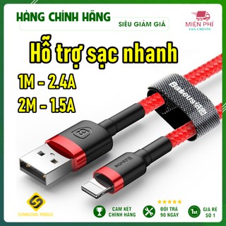 Cáp sạc nhanh và truyền tốc độ cao Baseus Cafule chân Lightning - Micro - Type C