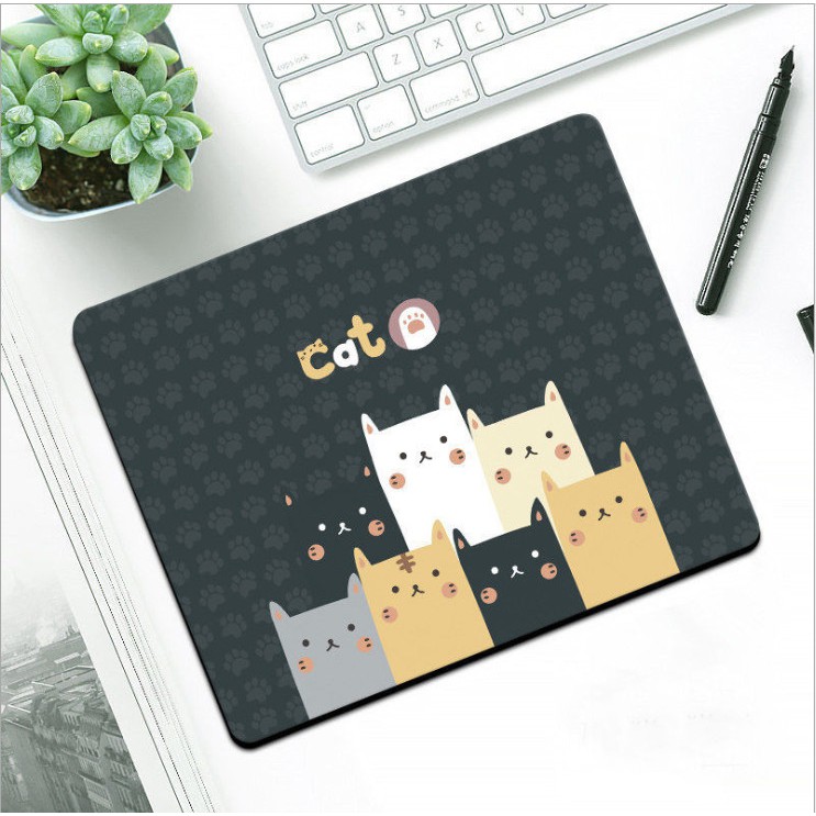 Miếng lót chuột,  mouse pad nhỏ dùng trong văn phòng, cừa hàng kích thước 26x21 nhiều mẫu dễ thương 2021