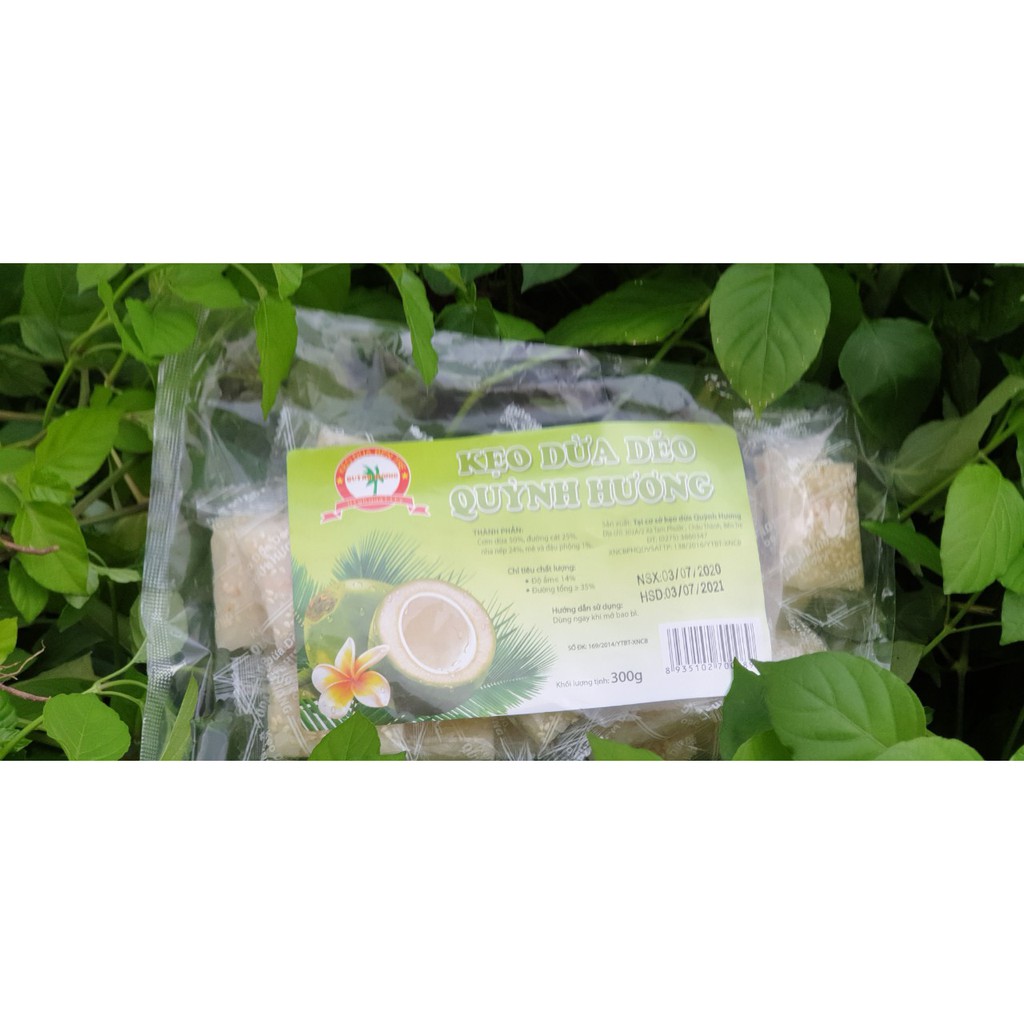 Kẹo dừa dẻo Quỳnh Hương 300g (HÀNG MỚI)- Kẹo dừa Bến Tre