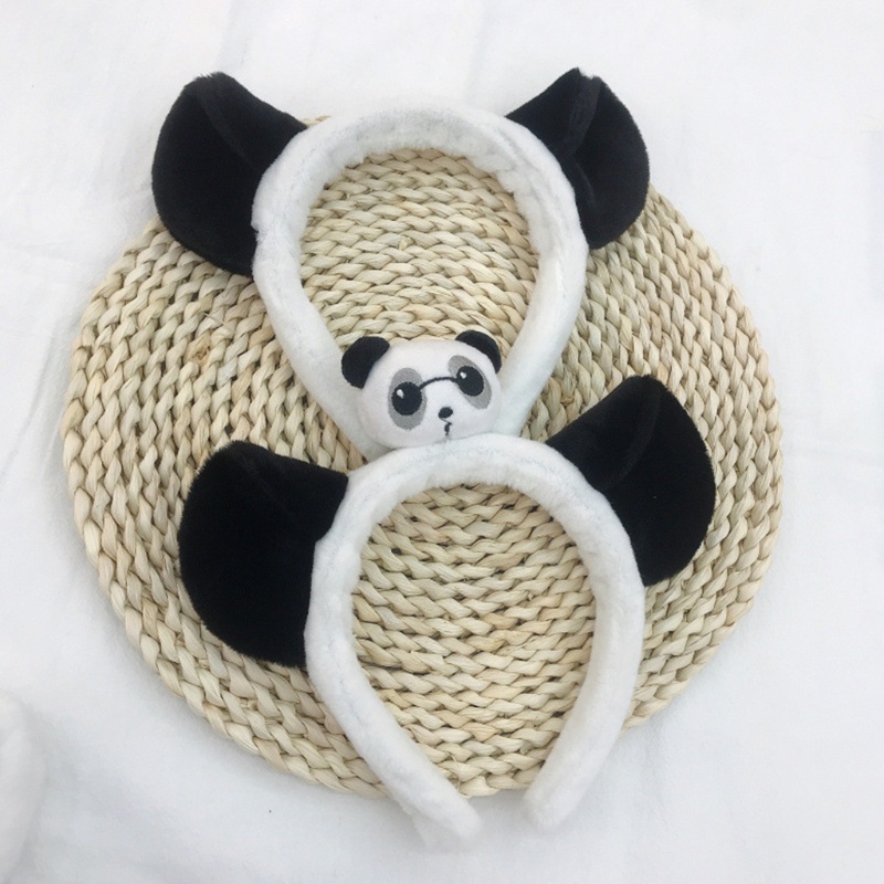 Băng Đô Cài Tóc Hình Tai Gấu Trúc Hoạt Hình Đáng Yêu Dành Cho Bé Gái